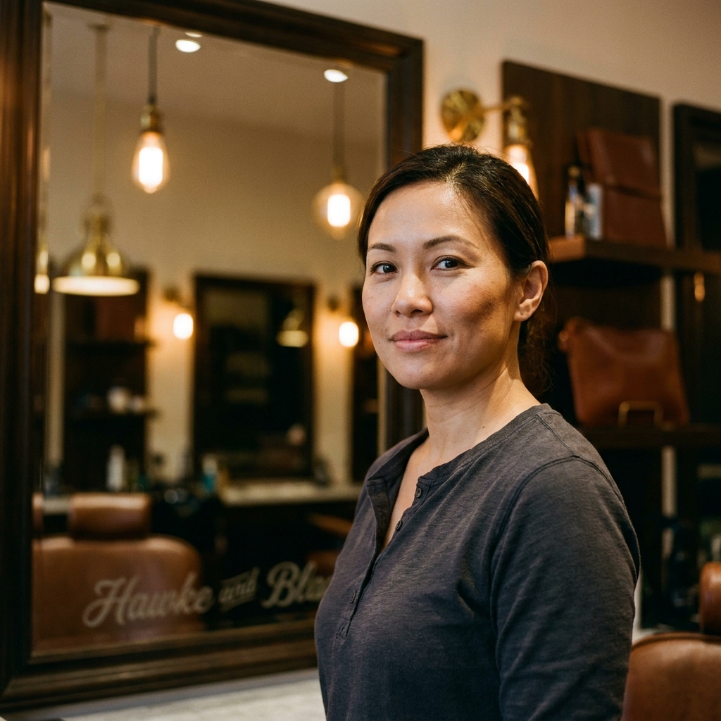 Mei Gonzalez, Barber at H&B